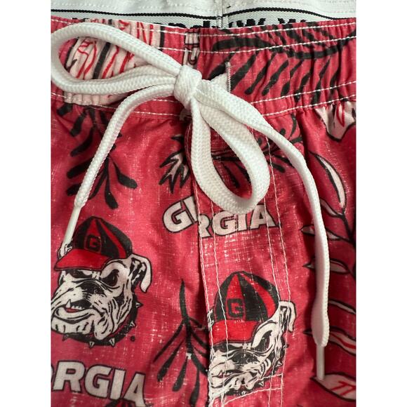 Wes and Willy‎ Georgia Bulldogs Swimtrunks - Red Mens LARGE - Picture 5 of 12